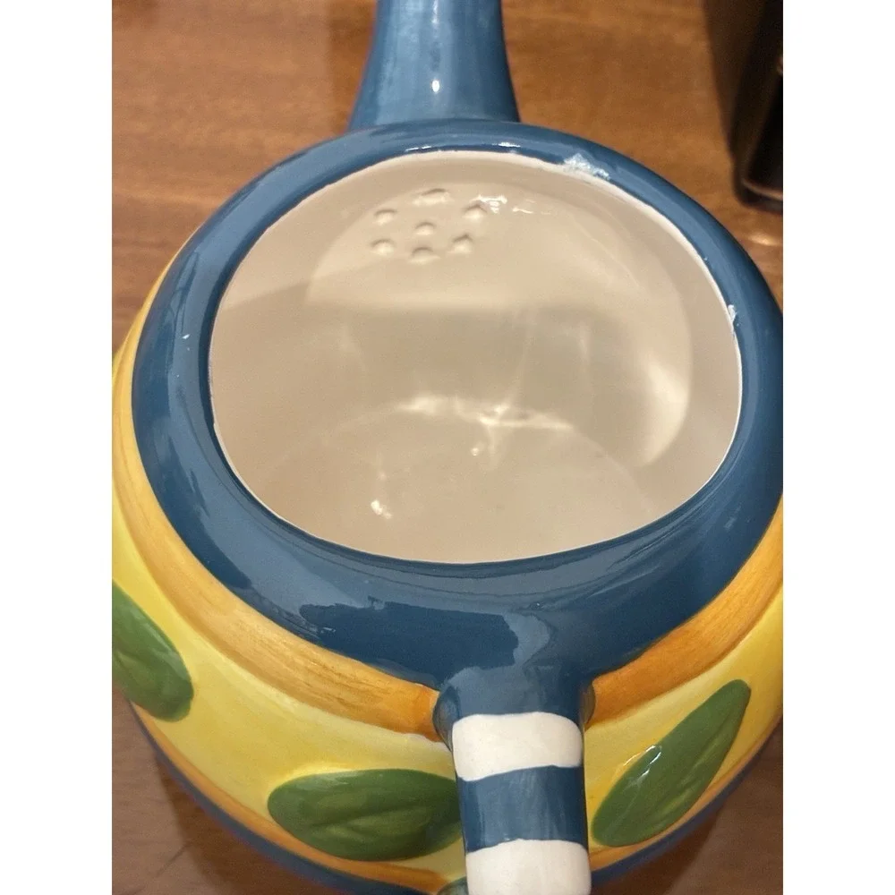 Floral Tea For One 4 Piece Set Stacking Teapot Cup‎ & Teabag Plate Ceramic Gift